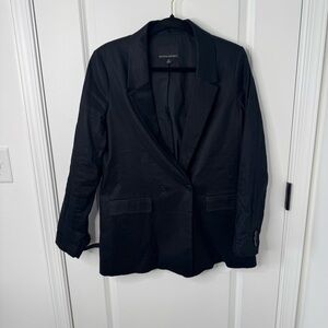 Banana Republic Classic Black linen Women's Blazer 10